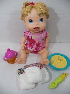 baby doll with cherry spoon