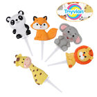 Child Baby Jungle Animal Cake Toppers Decoration For Birthday