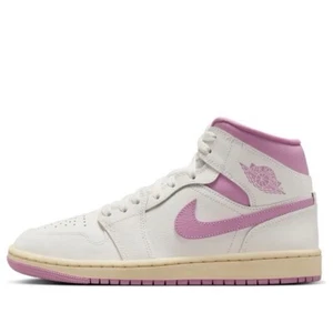 Womens Nike Air Jordan 1 Mid Sail Pink Coconut Milk Size 10/8.5 Mens BQ6472-162 - Picture 1 of 8