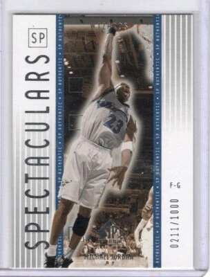 Michael Jordan 2001-02 SP Authentic Spectaculars 211/1000 #165 - Image 1 of 2