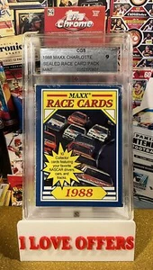1988 MAXX FACTORY SEALED PACK RARE CGS 9 LOOK REAL DALE EARNHARDT ROOKIE READ - Picture 1 of 7