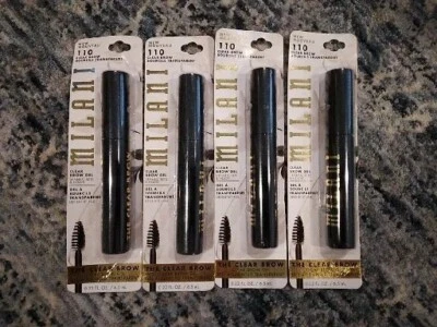 4 PACKS MILANI The Clear Brow Clear Eyebrow Gel 110 NEW eye defines sets holds - Image 1 of 4