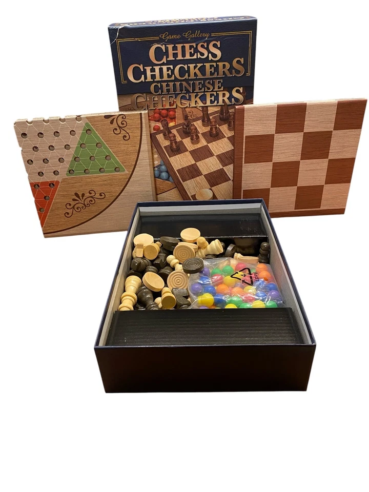 Game Gallery Chess Checkers Chinese Checkers entertainment family game - Image 1 of 4
