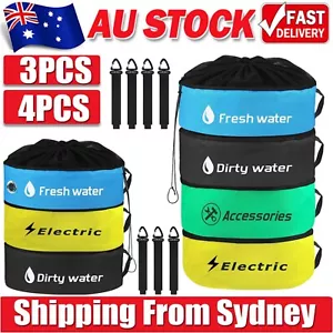 4PCS Caravan Hose Bags Hose Bag Water Hose Gas Hose Storage Bags RV Organizer AU - Picture 1 of 16