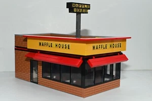 Custom 24 hour Waffle Restaurant Model compatible Built with Real LEGO® Bricks - Picture 1 of 6