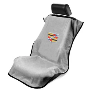 Seat Armour Front Car Seat Cover For New Cadillac - Grey Terry Cloth - Bild 1 von 2