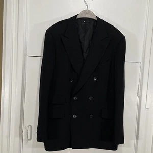 Tom Ford Blazer Jacket Black Double Breasted Shelton Size 7-56R / UK 46R - Picture 1 of 10