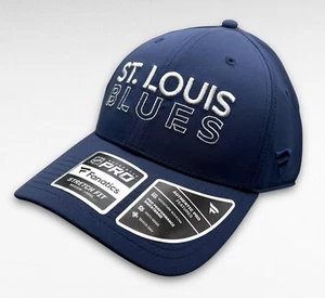 Fanatics ST. LOUIS BLUES NHL Authentic Pro Blue Flex-Fit Size M/L Hat - NEW - Picture 1 of 12