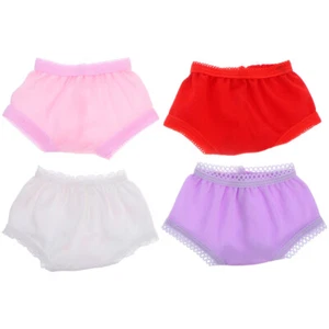 4pcs Pretend Play Doll Panties Toy Doll Underwear Small Doll Decorative - Picture 1 of 12