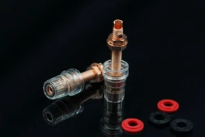 2x CMC Speaker Binding Post Female Gold 858-L( R ) LU-R HIFI CONNECTORS NEW - Picture 1 of 3
