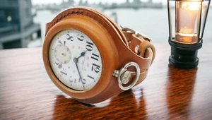 New WW1 Leather strap band wristband for Pocket Watch 55 mm WWII times - Picture 1 of 60