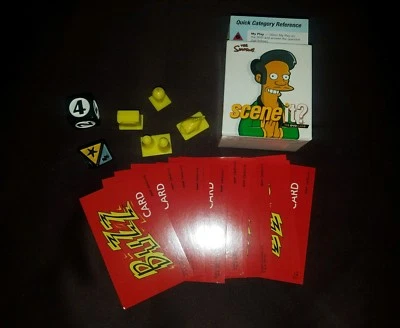 The Simpsons Scene It Game Replacement dice, character pieces, cards - Image 1 of 2
