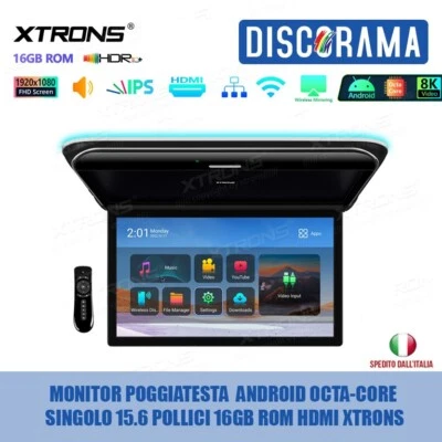 MONITOR POGGIATESTA  ANDROID OCTA-CORE  SINGOLO 15.6 POLLICI 16GB ROM HDMI XTRON - Immagine 1 di 4