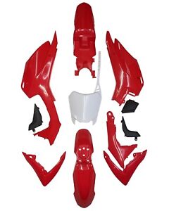 ABS Plastic Body Fairing Kit Set Red for HONDA CRF110F 2013-2018 Pit Dirt Bike