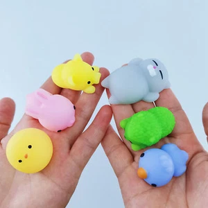 24pcs Colorful Animal Squishy Toys - Soft Stress Relief Sensory Set - Picture 1 of 10