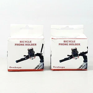 Pair Of Oenhopo Bicycle Scooter Phone Holders Bracket Handlebar Mount Qty 2 NIB - Picture 1 of 3