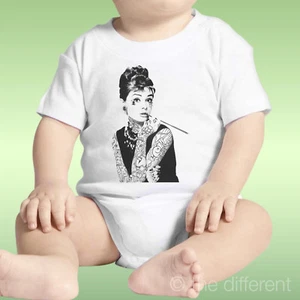 Body Neonato Unisex Audrey Hepburn Tattoo Vintage Fashion Idea Regalo - Bild 1 von 1