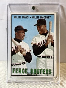 1967 Topps - #423 Willie McCovey, Willie Mays Excellent - Picture 1 of 15