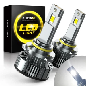 AUXITO 9005 HB3 LED Bulbs High Low Beam Headlight 200W 6500K White Super Bright - Picture 1 of 14