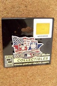 2006 World Series logo US flag AL vs NL style pin - Picture 1 of 1