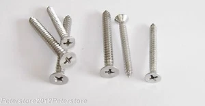 100 Blechschrauben DIN7982 Edelstahl VA 2,2mm KREUZ  PHILIPS PH Blechschrauben   - Bild 1 von 1