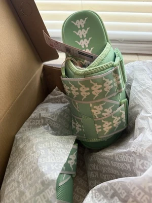 Kappa Unisex Slides Verde Lt-Blanco TALLA Unisex 5 222 Banda 100% AUTÉNTICO NUEVO  Foto 1 de 4