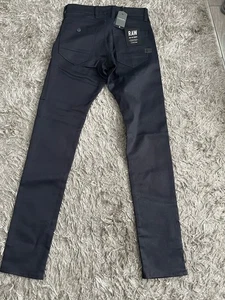 G-Star RAW Azul Marino Oscuro Attacc Vaqueros Rectos Bajos W 31 L 32 Nuevos Con Etiquetas - Imagen 1 de 4