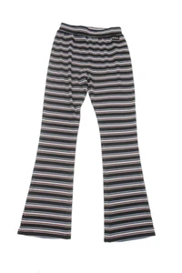 Sonia Rykiel Girls High Waisted Paris Stripes Bootcut Pants Black Size 12Y - Picture 1 of 5