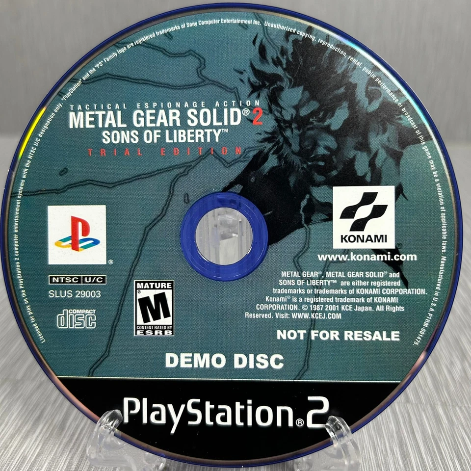 Metal Gear Solid 2: Sons Of Liberty- Demo Disc- Disc Only- Tested - Image 1 of 1