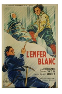 L'ENFER BLANC/SOS EISBERG-1929/FRANK /WENOT/L.RIEFENSTAHL 80 x 120 cm-ENTOILEE - Picture 1 of 1