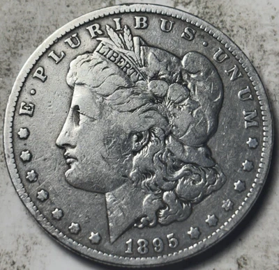 1895-O $1 Morgan Silver Dollar. Attractive Circulated Details, Cleaned - Image 1 of 2