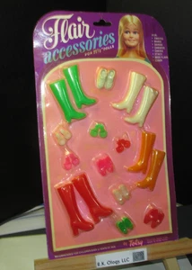 Vtg 1980'S Totsy FLAIR Accessories Shoes & Boots Fits 11-1/2" Size Dolls Barbie - Picture 1 of 2