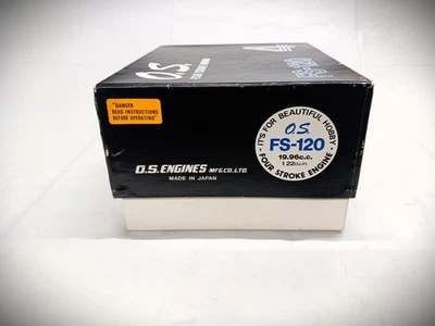 EARLY VINTAGE OS FS-120 4-STROKE IN BOX W/ACCS. WAS MOUNTED BUT NOT RUN - Image 1 of 4