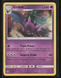 Crobat #56/149 SM Base Set Holo Rare Pokemom TCG NM/M - Picture 1 of 2