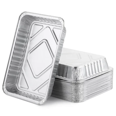 - Grill Drip Pans Aluminum, 7.5”x5”, 22 pcs, Compatible with Weber Spirit Ser... - Image 1 of 4