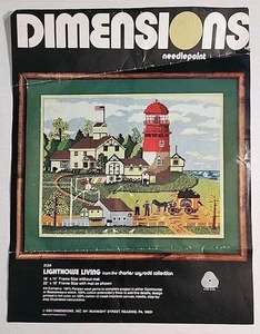 Dimensions Needlepoint Kit 2124 Lighthouse Living 1980 Charles Wysocki - Picture 1 of 17