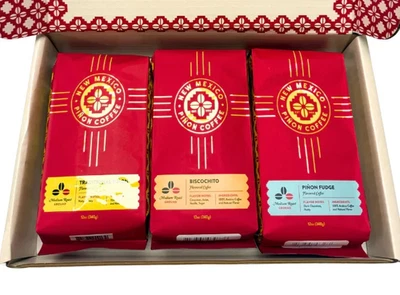 全新墨西哥 Piñon 咖啡 3 包 魔法基础 礼品盒! — 第 1/3 张图片