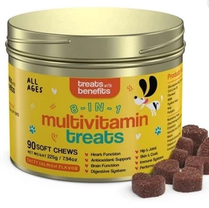 Treats with Benefits Dog Allergy Relief – 8 in 1 Multivitamin Dog Chewables for - Picture 1 of 1
