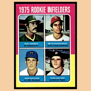 Tarjeta Topps Phil Garner Keith Hernandez Bob Sheldon Tom Veryzer novato #623 1975 - Imagen 1 de 4