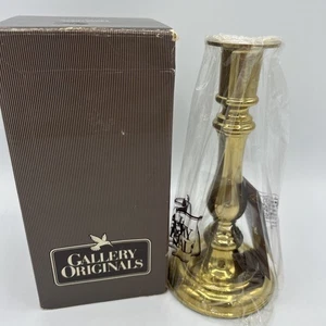 NOS Vintage MCM Gallery Originals Convertible Brass Candlestick 7.25" Gold - Picture 1 of 10