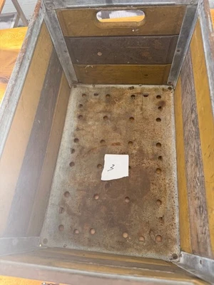 VINTAGE Wood With Metal Edges And Handles Crate #3 - Image 1 of 4