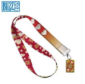 BlizzCon 2023 Hearthstone Lanyard with Rubber Charm Exclusive Blizzard - Picture 1 of 1