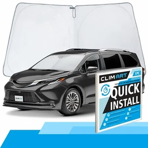 Windshield Sun Shade for 2021-2025 Toyota Sienna - Picture 1 of 8