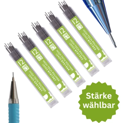 12 x Feinmine Feinminen Bleistiftmine universell passend, Minenstärke wählbar - Bild 1 von 2