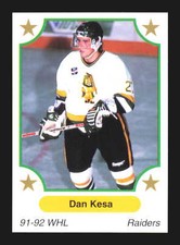 1991 7th Inning Sketch WHL #247 Dan Kesa    Prince Albert Raiders