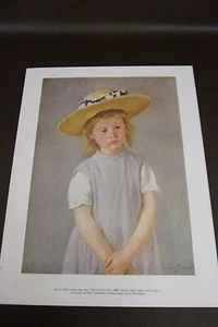 "Child In A Straw Hat" Print By Mary Cassatt  - Picture 1 of 4