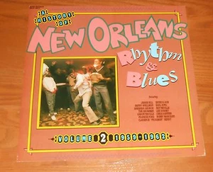 Póster New Orleans Rhythm & Blues cuadrado plano vintage promoción 12x12 RARO - Imagen 1 de 2