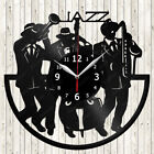 Jazz Music Vinyl Record Wall Clock Decor Handmade 1982