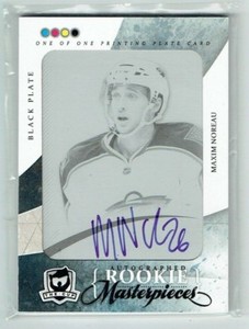 10-11 UD Upper Deck The Cup  Maxim Noreau  1/1 Printing Plate  Rookie  Auto