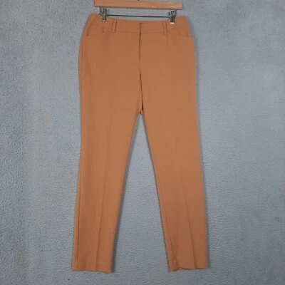 Pantalones para mujer Robert Rodriguez 6 marrón mostaza Bethenny pierna recta Foto 1 de 4